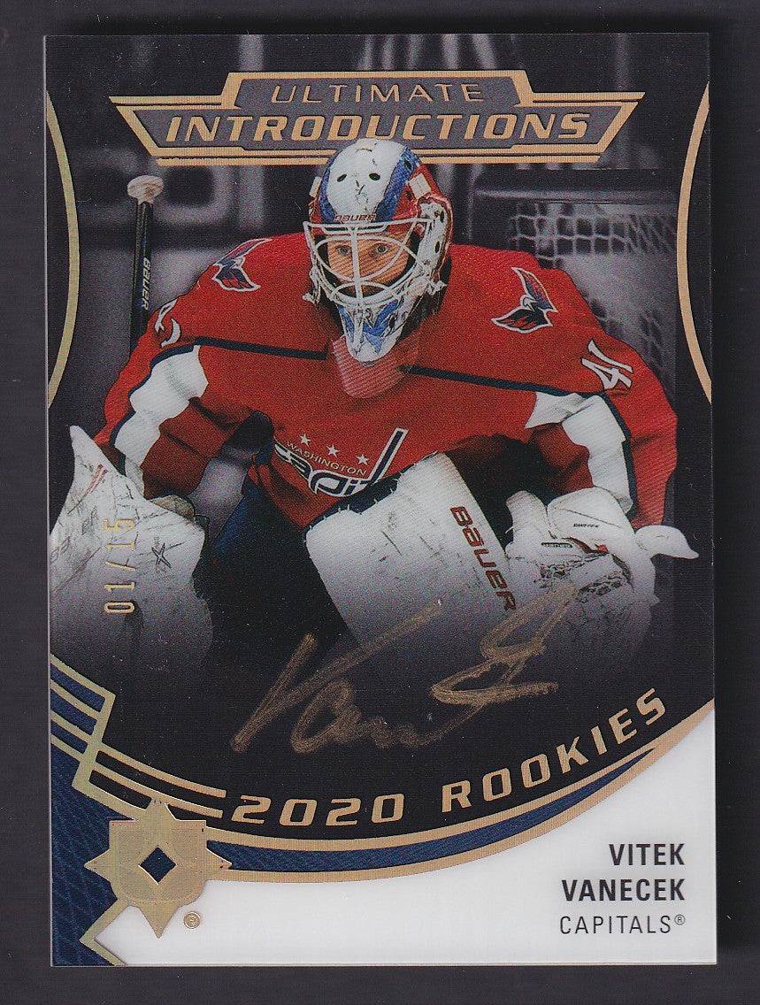 VITEK VANECEK - 2020 Upper Deck Ultimate Introductions Auto #UI-19, /15