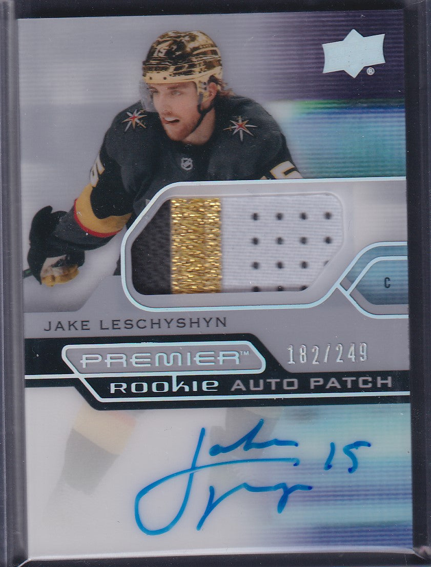 JAKE LESCHYSHYN - 2021 Upper Deck Premier Rookie Auto Patch #AR-JL, /249