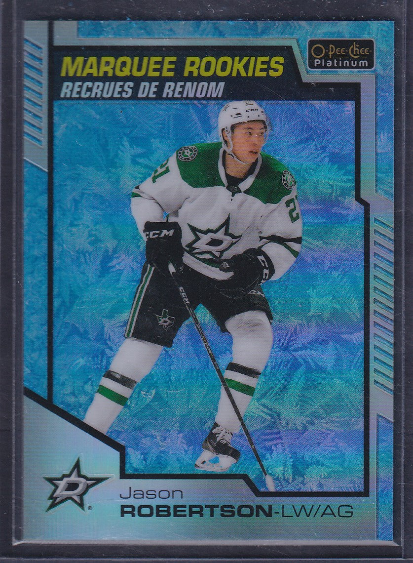 JASON ROBERTSON - 2020 OPC Platinum Marquee Rookies ARCTIC FREEZE #159, /99