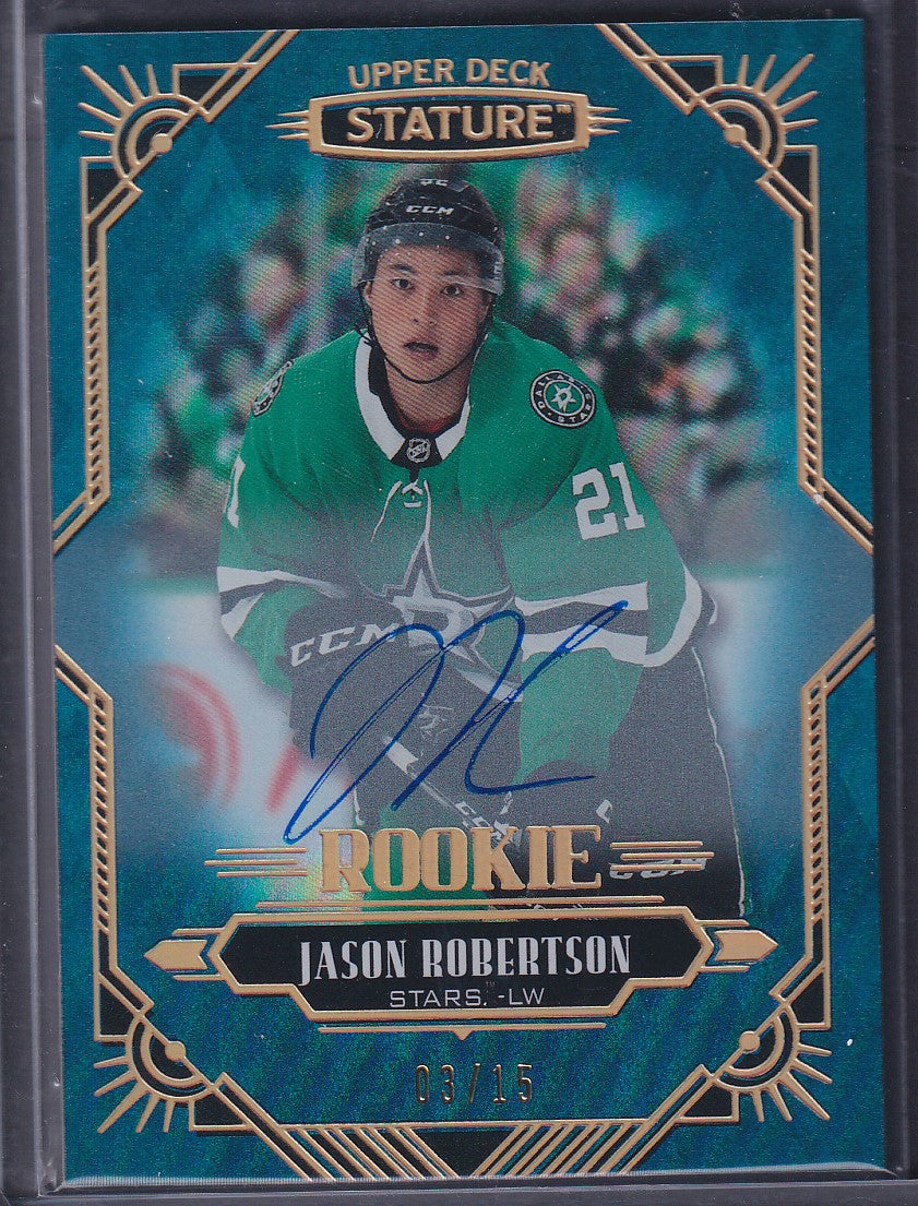 JASON ROBERTSON - 2020 Upper Deck Stature Rookie Auto #150, /15