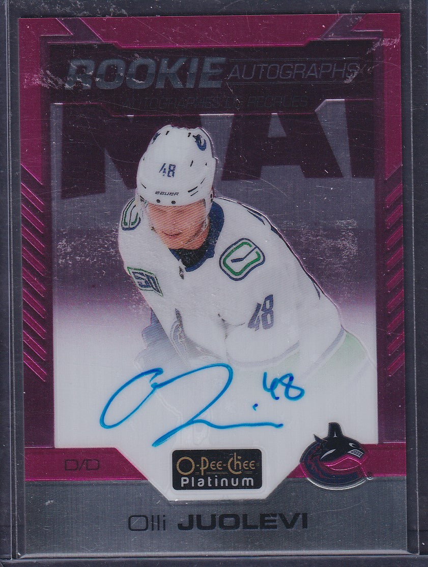 OLLI JUOLEVI - 2020 O-Pee-Chee Rookie Autographs MATTE PINK #R-OJ, /99