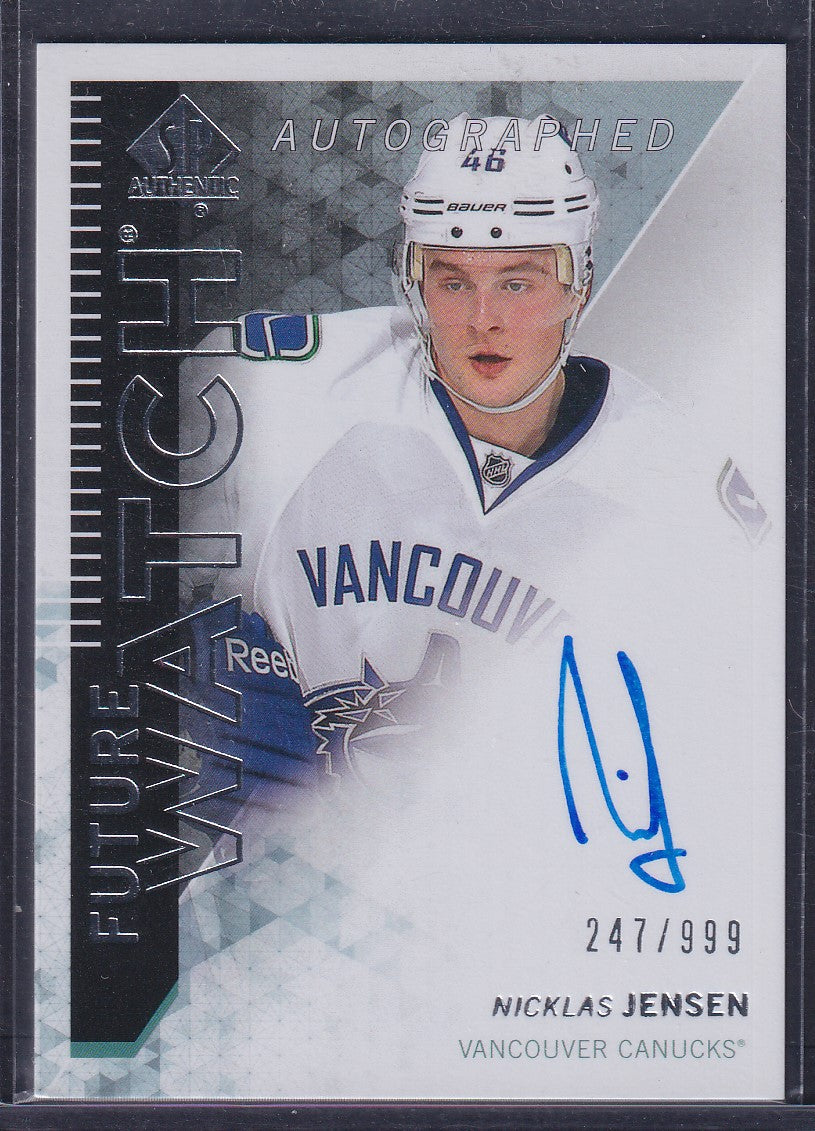 NICKLAS JENSEN - 2013 SP Authentic Future Watch Auto #286, /999