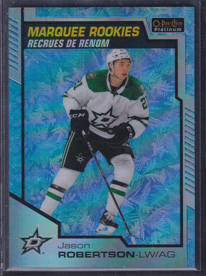 JASON ROBERTSON - 2020 OPC Platinum Marquee Rookies ARCTIC FREEZE #159, /99