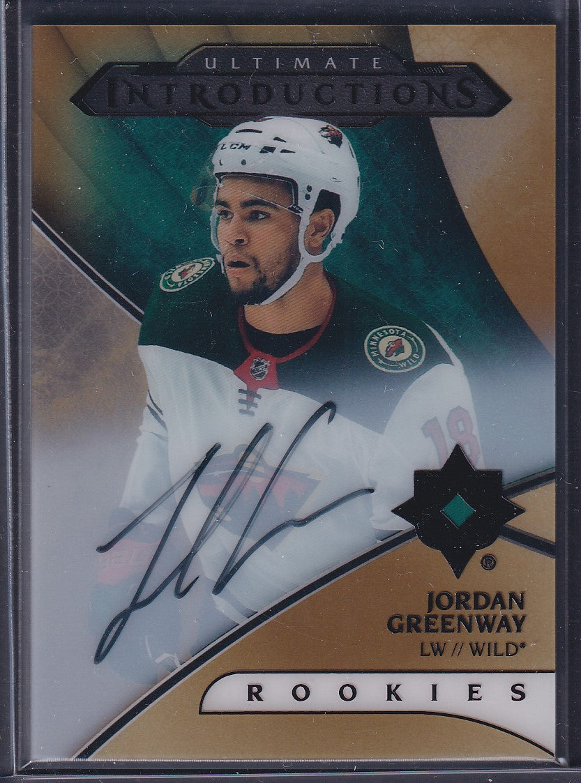 JORDAN GREENWAY - 2018 Ultimate Introductions Rookie Auto #UI-22