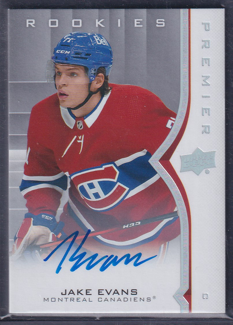 JAKE EVANS - 2020 Upper Deck Premier Rookies Auto #89