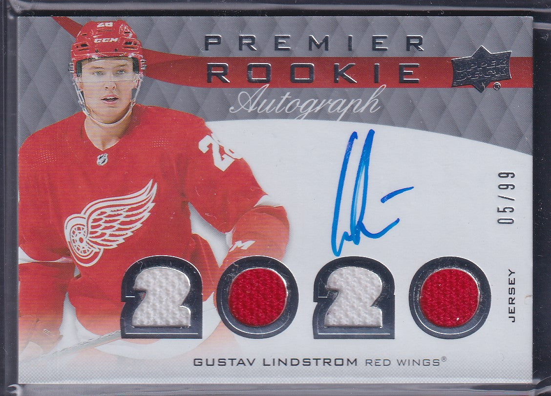 GUSTAV LINDSTROM - 2020 Upper Deck Premier Rookie Autographs Patch #PRA-GL, /99