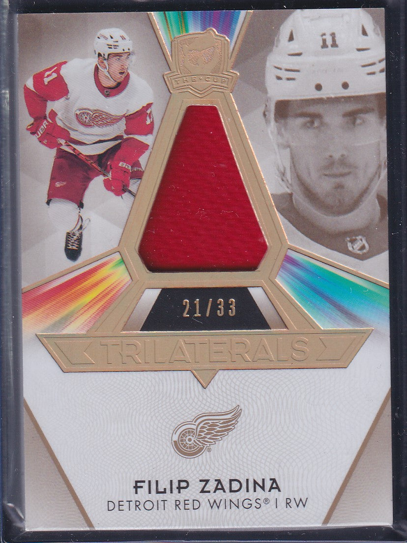 FILIP ZADINA - 2019 The Cup Trilaterals Patch #TL-FZ, /33