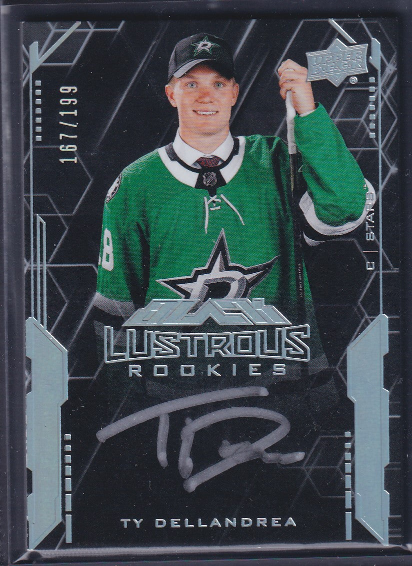 TY DELLANDREA - 2020 Black Lustrous Rookies Auto #LS-TD, /199