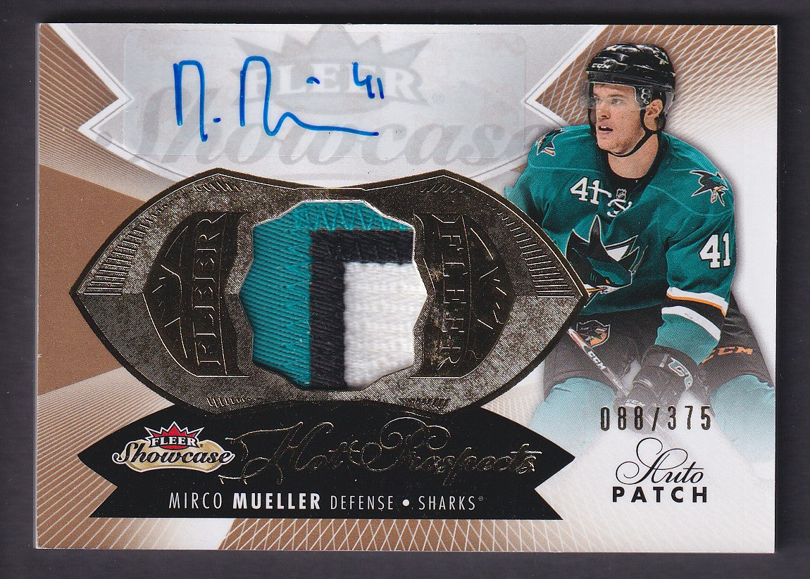 MIRCO MUELLER - 2014 Fleer Showcase Hot Prospects Auto Patch #172, /375