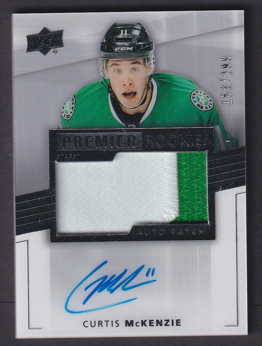 CURTIS MCKENZIE - 2014 Upper Deck Premier Rookie Auto Patch #82, /299
