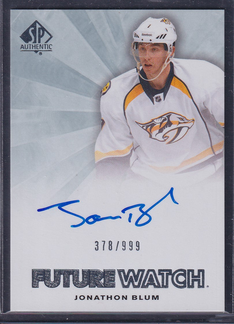 JONATHON BLUM - 2011 SP Authentic Future Watch Auto #236, /999