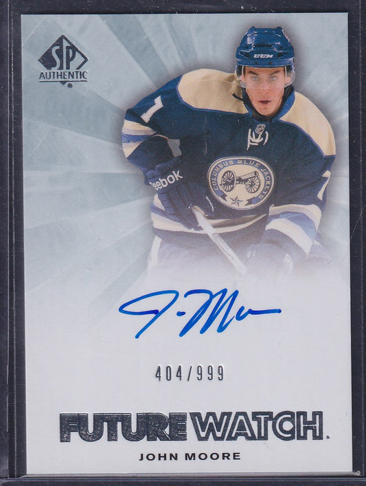 JOHN MOORE - 2011 SP Authentic Future Watch Auto #250, /999