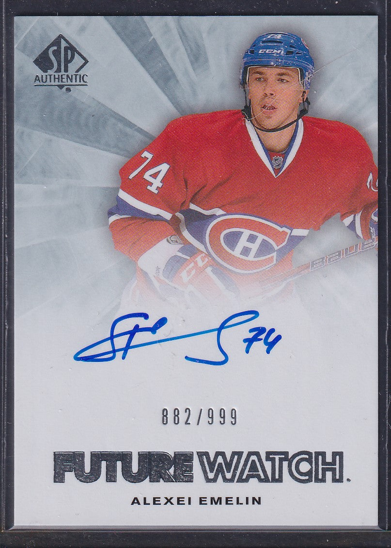 ALEXEI EMELIN - 2011 SP Authentic Future Watch Auto #255, /999