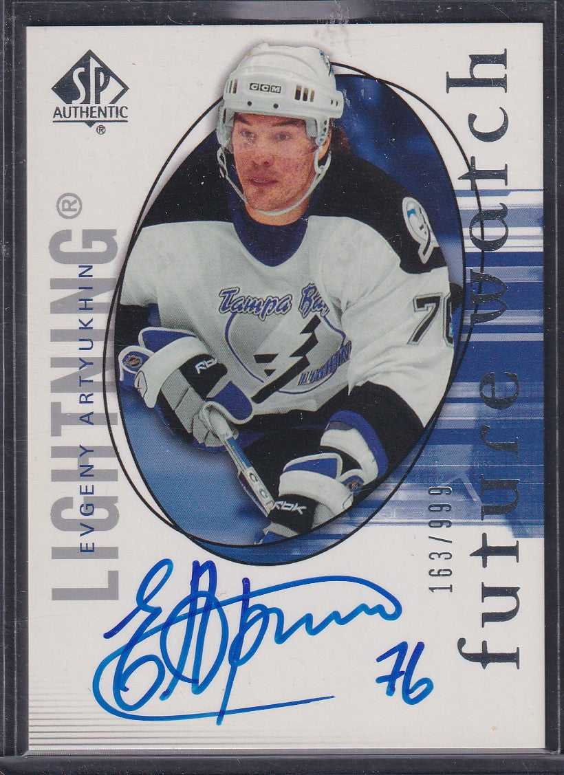 EVGENY ARTYUKHIN - 2005 SP Authentic Future Watch Auto #214, /999