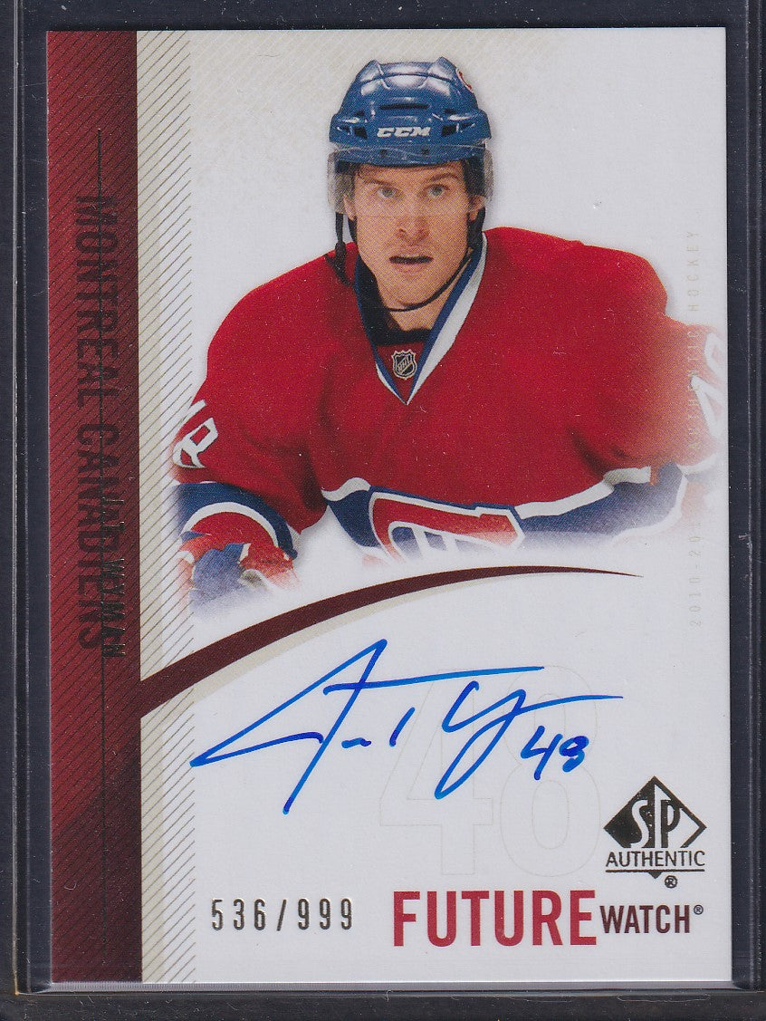 J.T. WYMAN - 2010 SP Authentic Future Watch Auto #272, /999