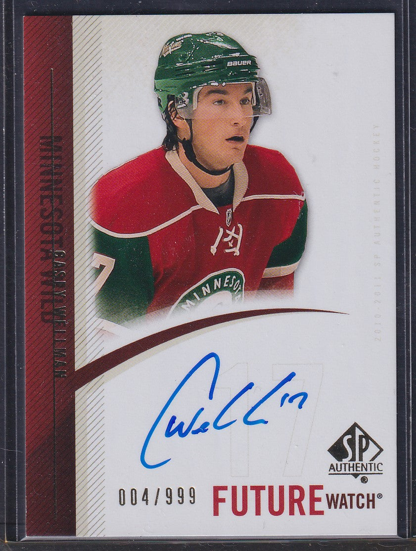 CASEY WELLMAN - 2010 SP Authentic Future Watch Auto #276, /999