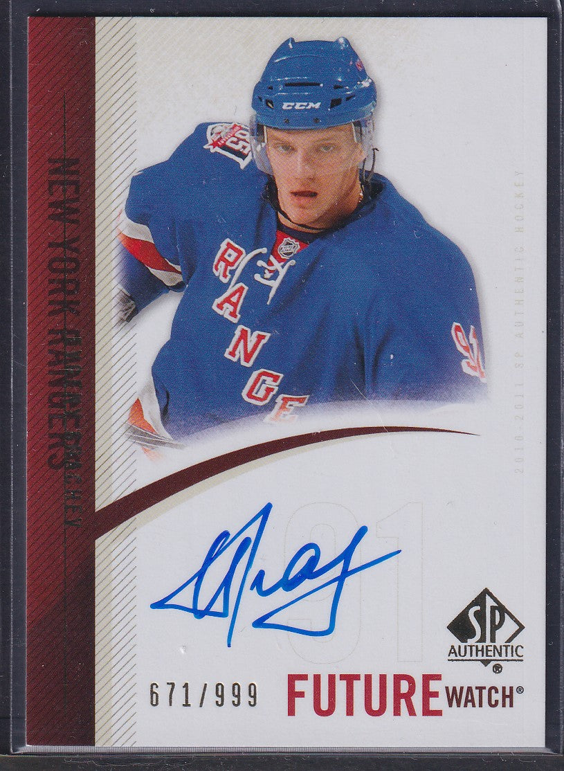 EVGENY GRACHEV - 2010 SP Authentic Future Watch Auto #263, /999