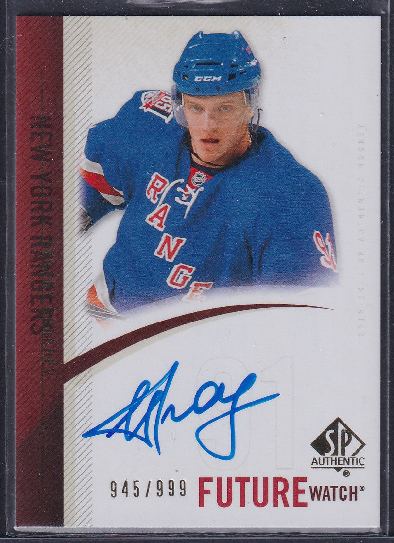 EVGENY GRACHEV - 2010 SP Authentic Future Watch Auto #263, /999
