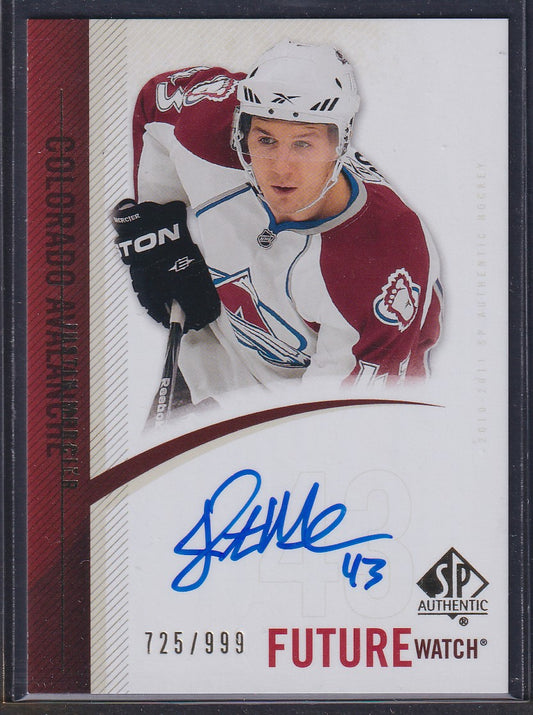 JUSTIN MERCIER - 2010 SP Authentic Future Watch Auto #293, /999