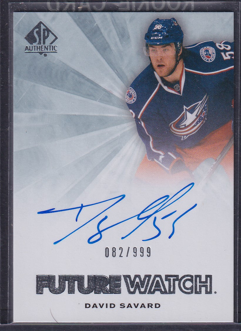 DAVID SAVARD - 2011 SP Authentic Future Watch Auto #263, /999