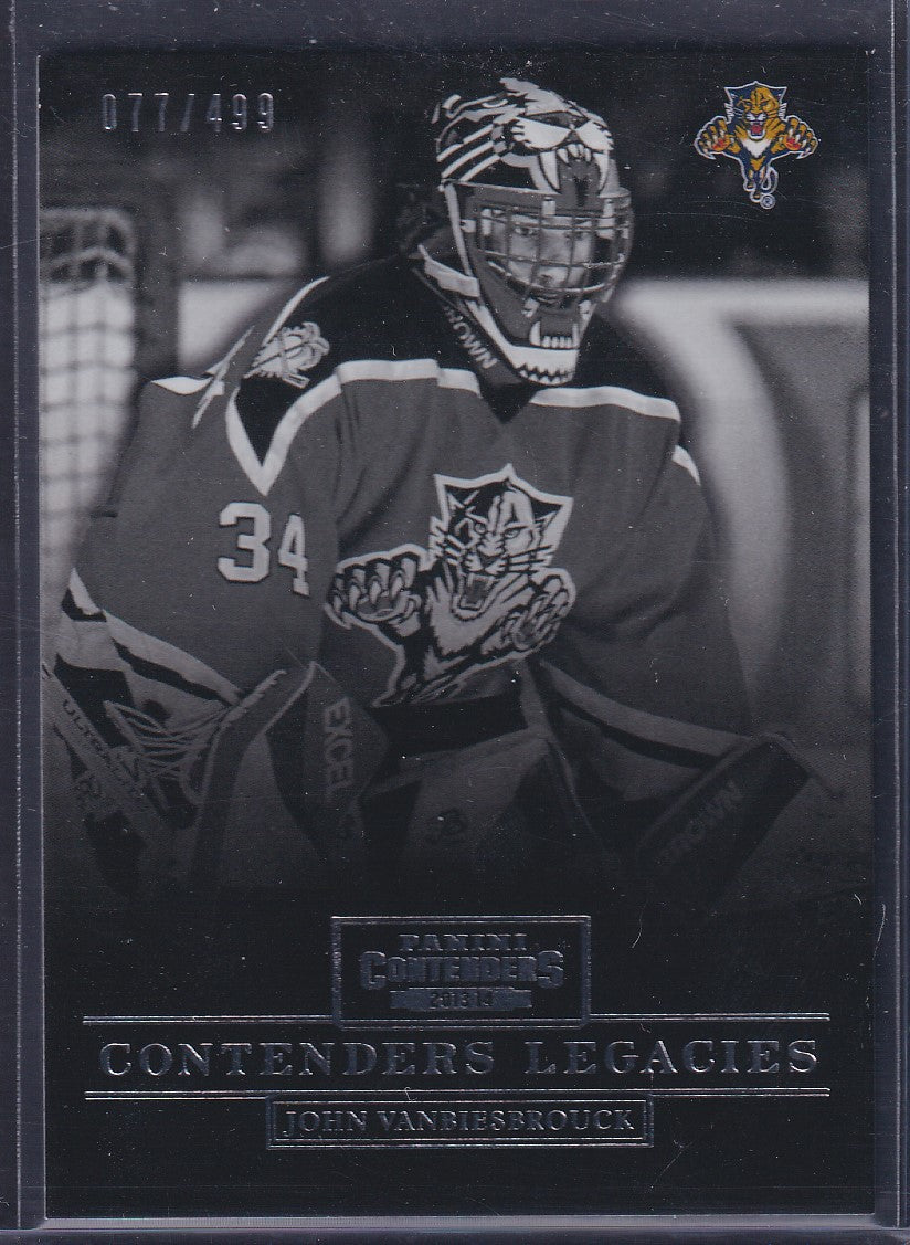JOHN VANBIESBROUCK - 2013 Panini Contenders Legacies #CL-18, /499