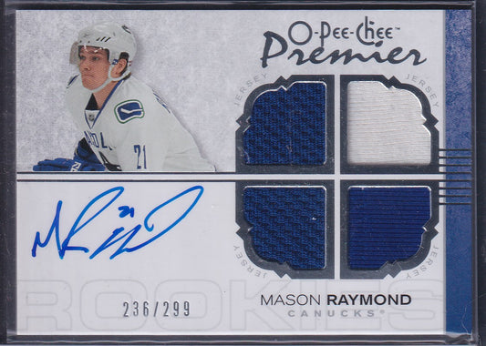 MASON RAYMOND - 2007 O-Pee-Chee Premier Auto Patch #135, /299