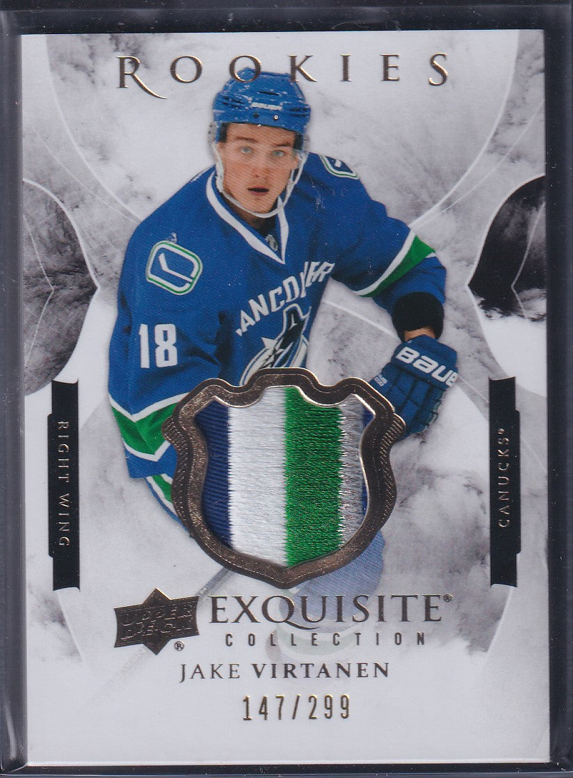 JAKE VIRTANEN - 2015 Upper Deck Exquisite Rookies Patch #R-JV, /299