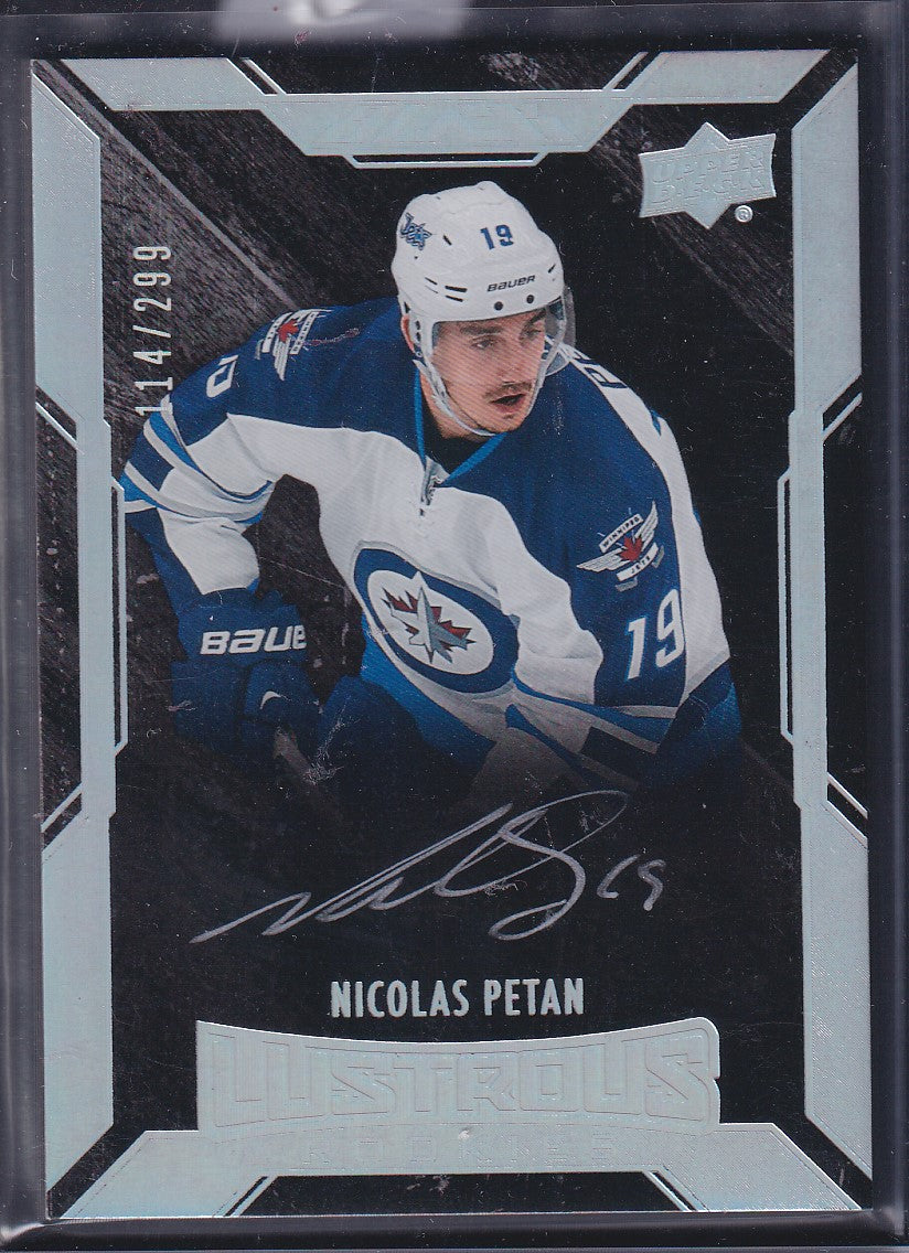 NICOLAS PETAN - 2015 Upper Deck Black Lustrous Rookies Auto #65, /299