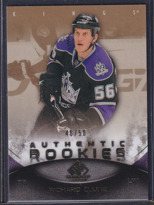 RICHARD CLUNE - 2010 SP Game Used Authentic Rookies #118, /50