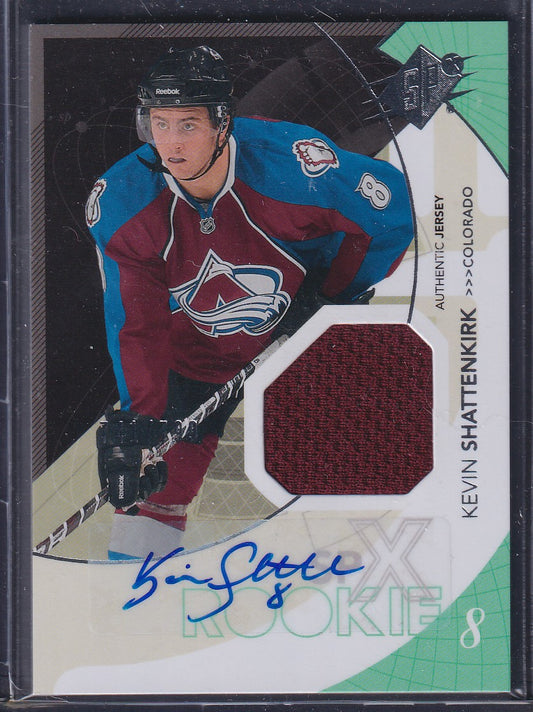 KEVIN SHATTENKIRK - 2010 Upper Deck SPx Rookie Auto Patch #173, /799