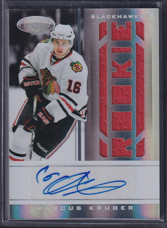 MARCUS KRUGER - 2010 Panini Certified Rookie Auto Patch #217, /499
