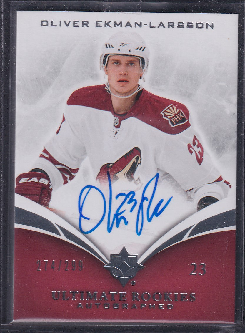 OLIVER EKMAN-LARSSON - 2010 Upper Deck Ultimate Rookies Auto #129, /299