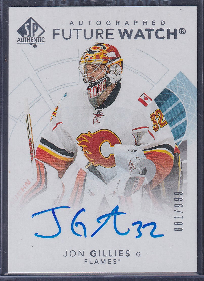 JON GILLIES - 2017 SP Authentic Future Watch Auto #123, /999