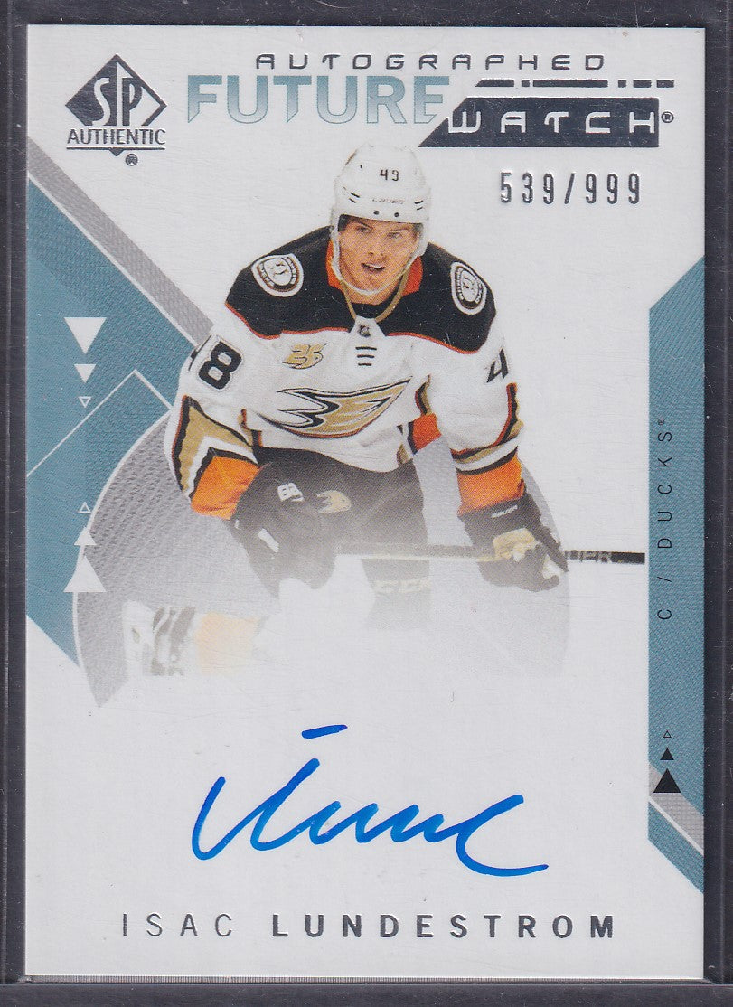 ISAC LUNDESTROM - 2018 SP Authentic Future Watch Auto #197, /999
