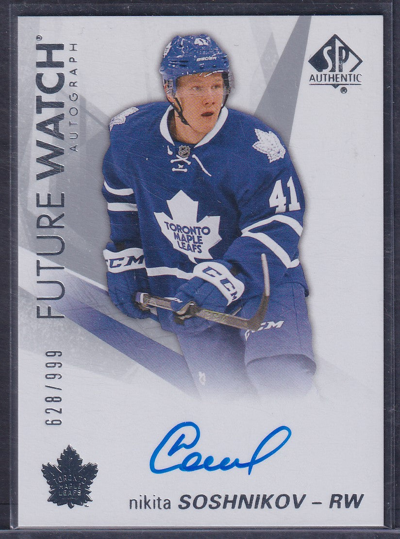 NIKITA SOSHNIKOV - 2016 SP Authentic Future Watch Auto #135, /999