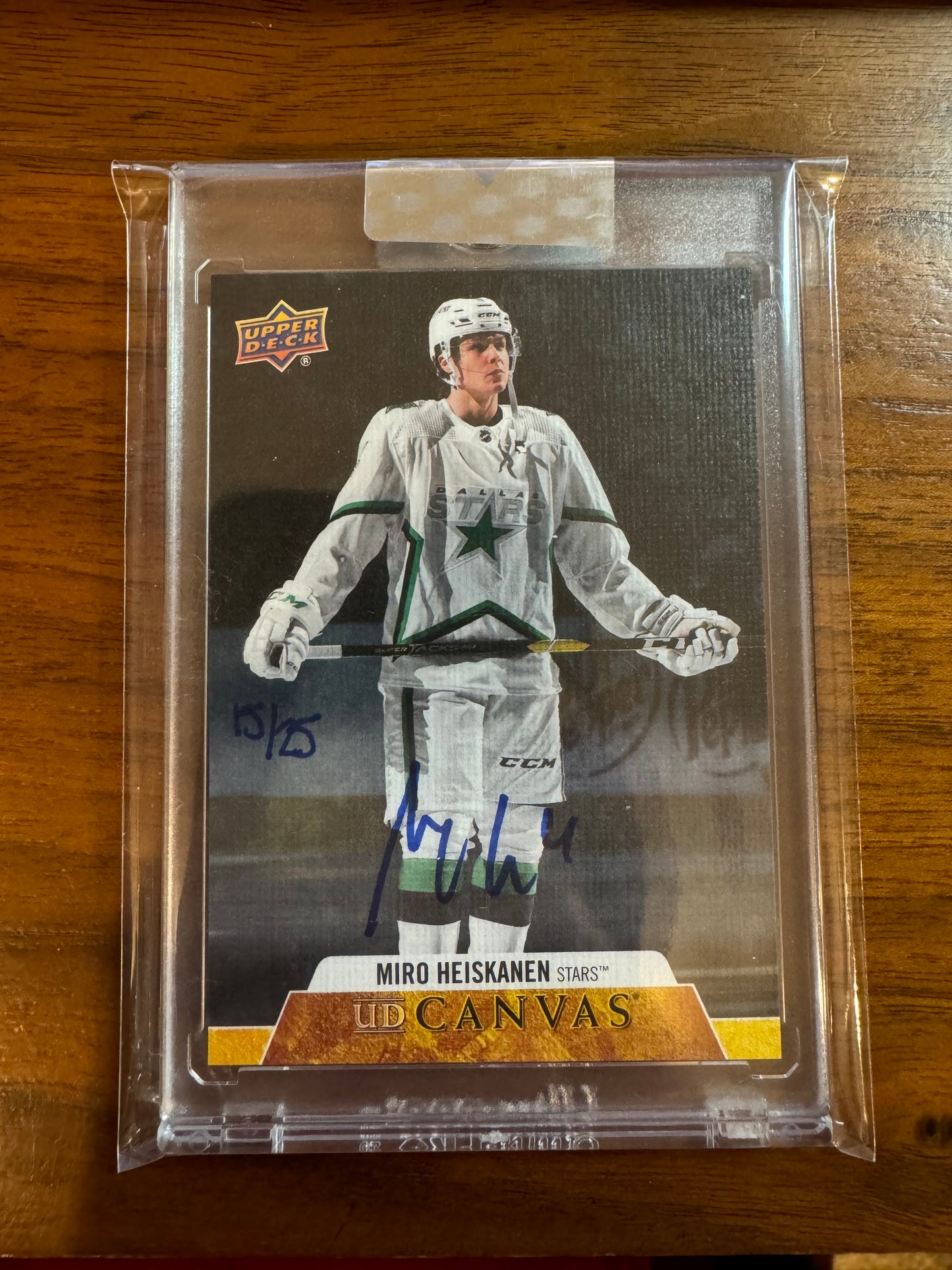 MIRO HEISKANEN - 2020 Upper Deck Canvas Clear Cut Auto #CS-MH, /25