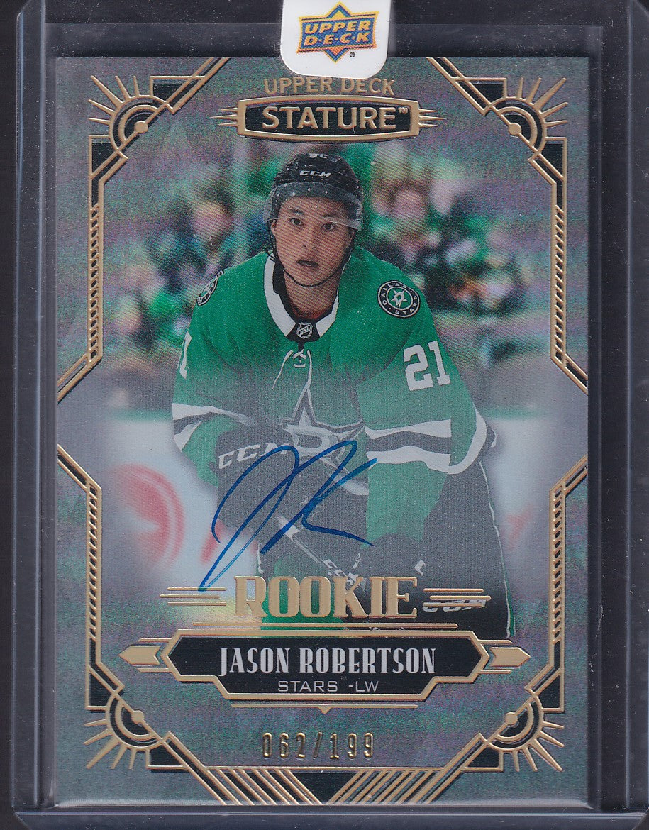 JASON ROBERTSON - 2020 Upper Deck Stature Rookie Auto #150, /199