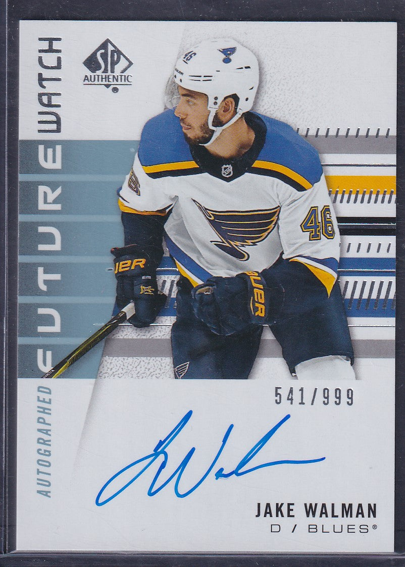 JAKE WALMAN - 2019 SP Authentic Future Watch Auto #248, /999