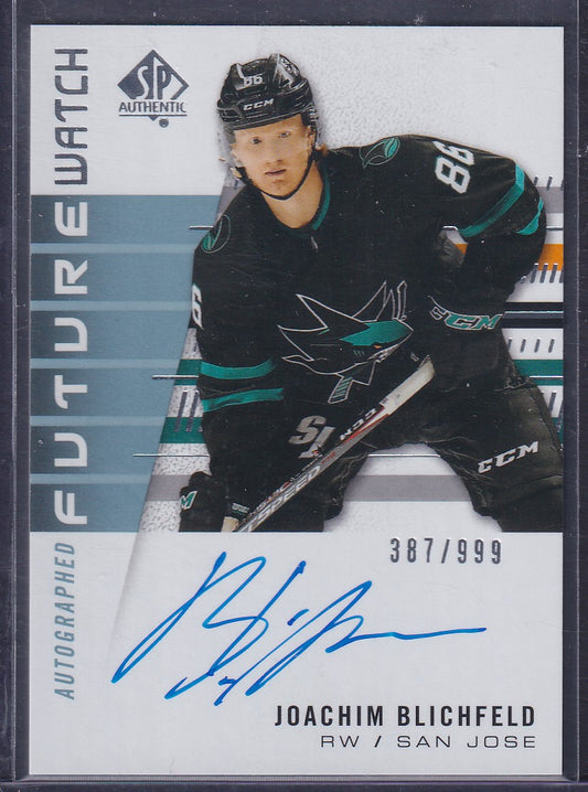 JOACHIM BLICHFELD - 2019 SP Authentic Future Watch Auto #250, /999