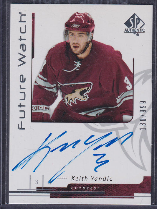 KEITH YANDLE - 2006 SP Authentic Future Watch Auto #195, /999