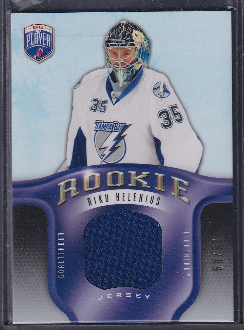 RIKU HELENIUS - 2008 Be a Player BAP Rookie Patch #RR-319, /99