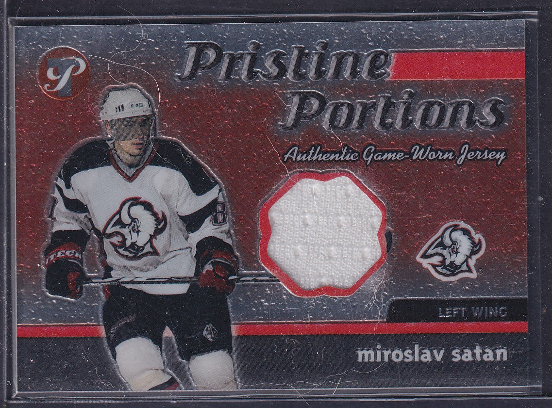 MIROSLAV SATAN - 2003 Topps Pristine Portions Jersey Patch #PPJ-MSA