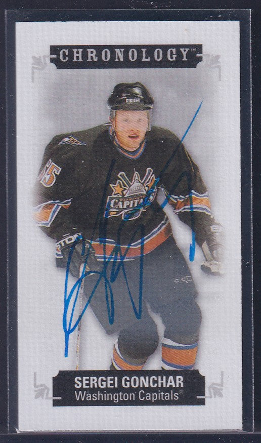 SERGEI GONCHAR - 2018 Upper Deck Chronology Mini Auto #M-116, /30