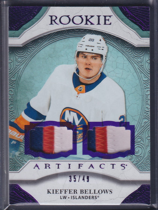 KIEFFER BELLOWS - 2020 Upper Deck Artifacts Rookie Dual Patch #163, /49