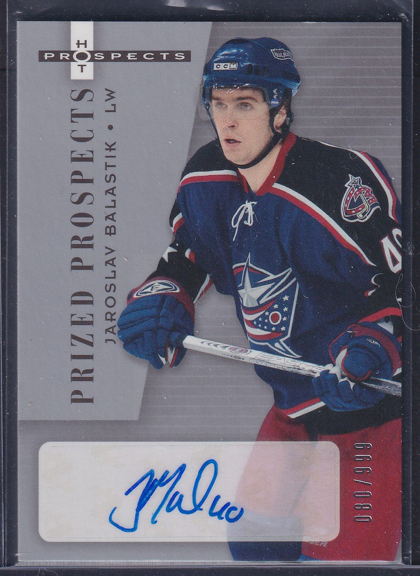 JAROSLAV BALASTIK - 2006 Fleer Hot Prospects Prized Prospects Auto #196, /999