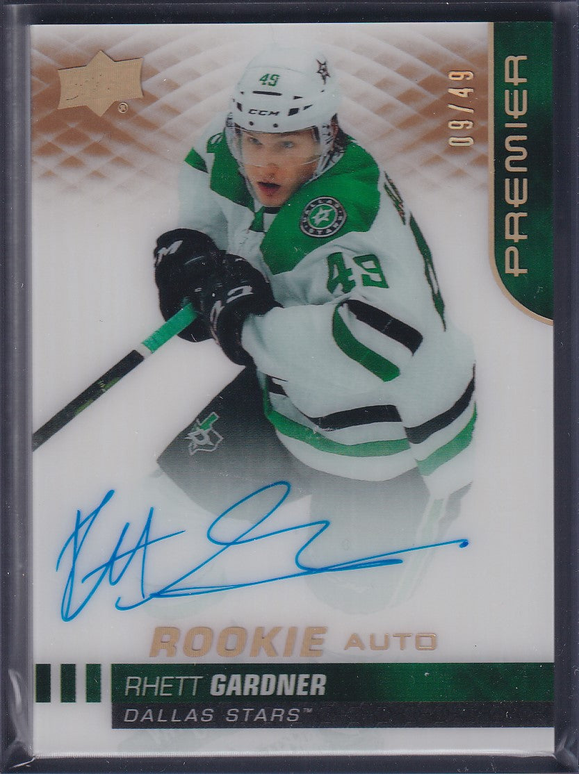 RHETT GARDNER - 2019 Upper Deck Premier Rookie Auto #ARA-RG, /49