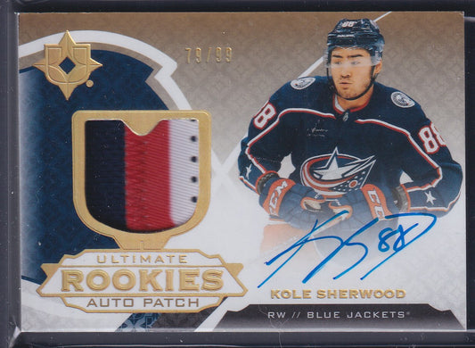 KOLE SHERWOOD - 2019 Ultimate Rookies Auto Patch #121, /99