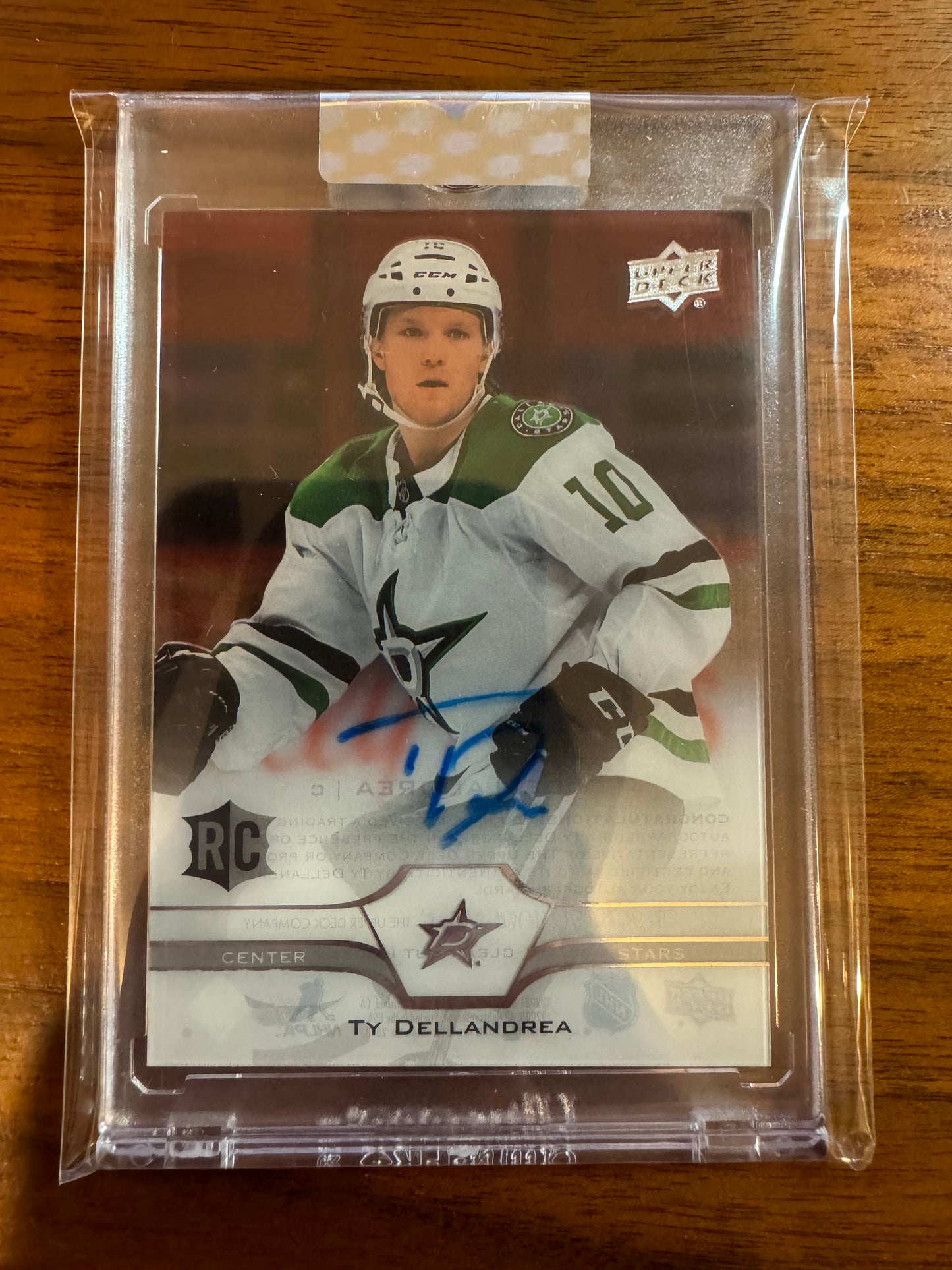 TY DELLANDREA - 2020 Upper Deck Clear Cut Rookie Auto #CC-TD
