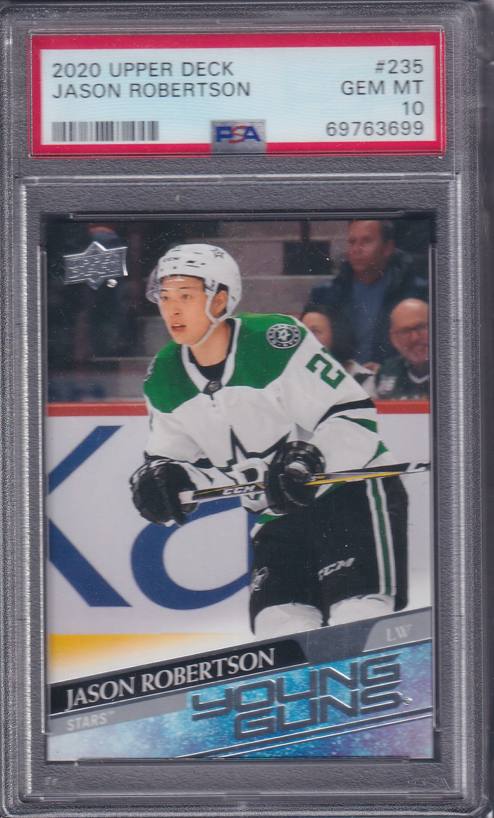 JASON ROBERTSON - 2020 Upper Deck Young Guns #235, PSA 10