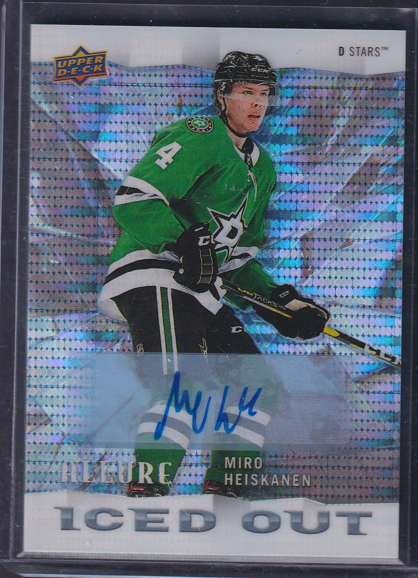 MIRO HEISKANEN - 2020 Upper Deck Allure Iced Out BLUE AUTO #IO-2